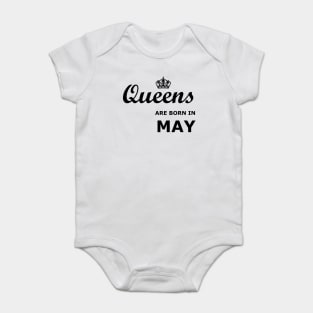 Queens are born in May Baby Bodysuit